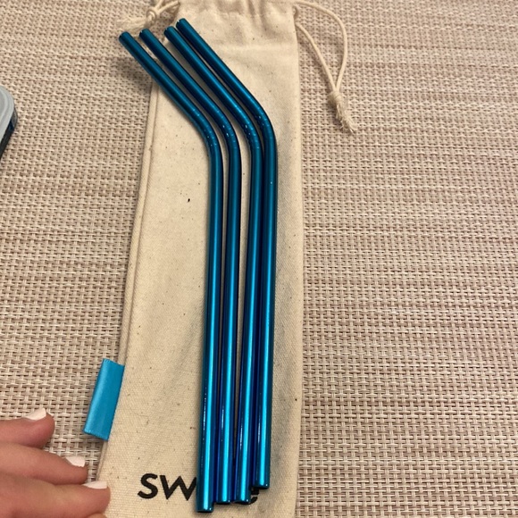 Swzle Reusable Metal Straws Never used - Picture 4 of 4